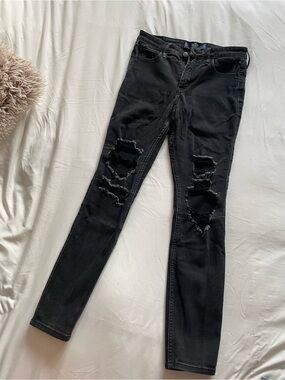 Hollister Black Ripped Skinny Jeans